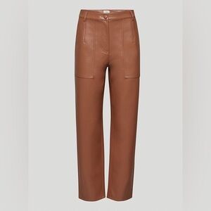 Aritzia Wilfred NADIA leather pants